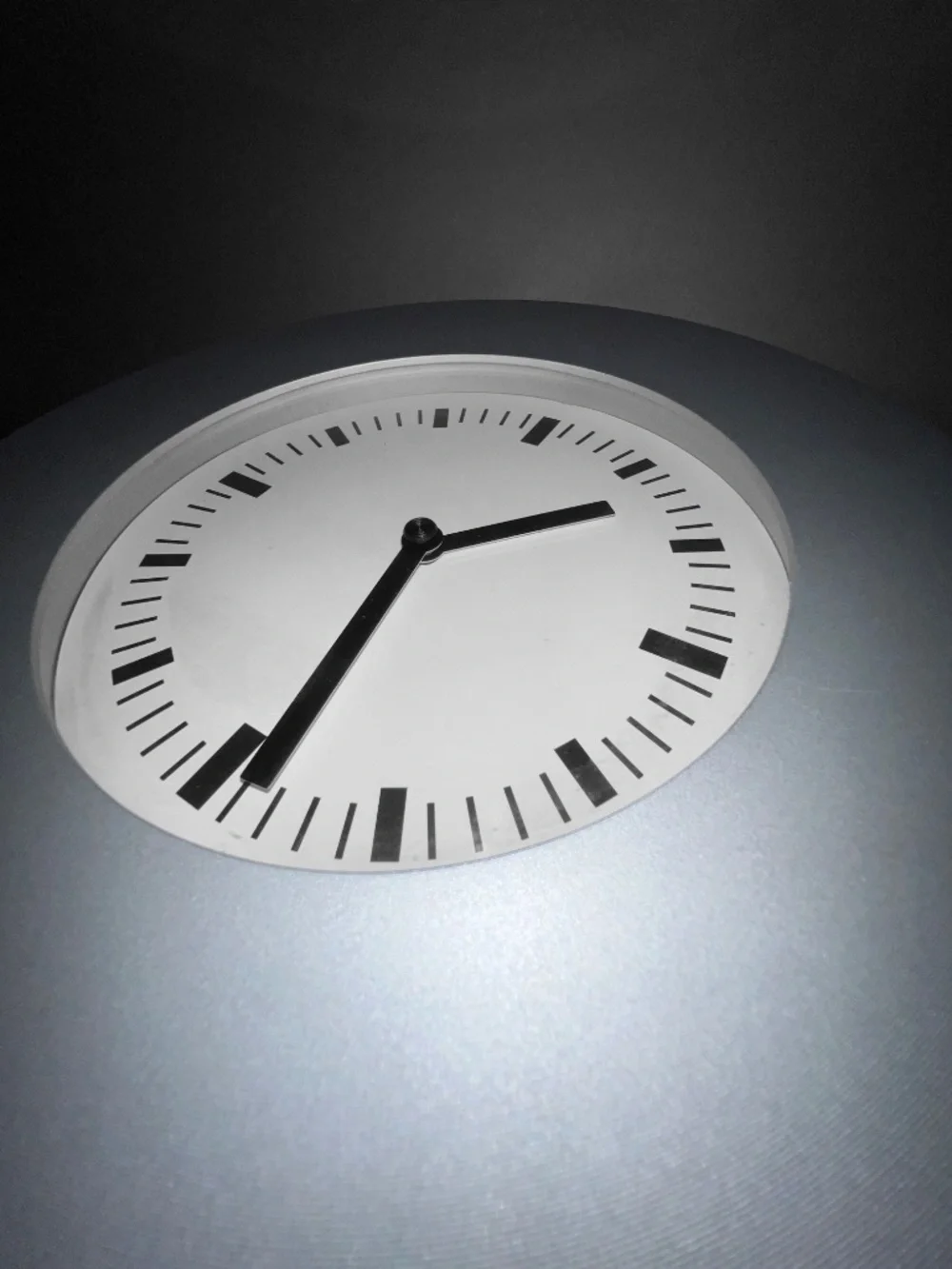 Ikea Matte Silver Round Wall Clock